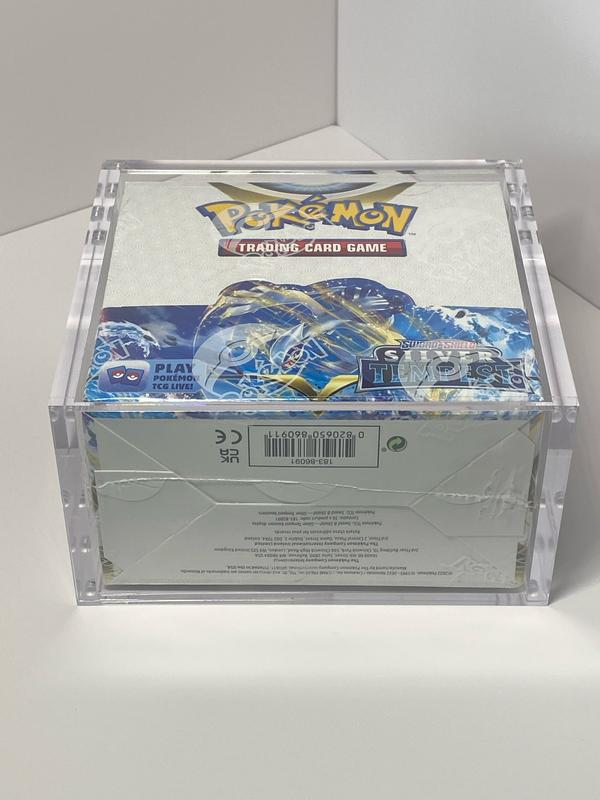 CASEMON UV Pro-Safe Acrylic Display Hard Case Pokemon Booster Box Magnetic Lid