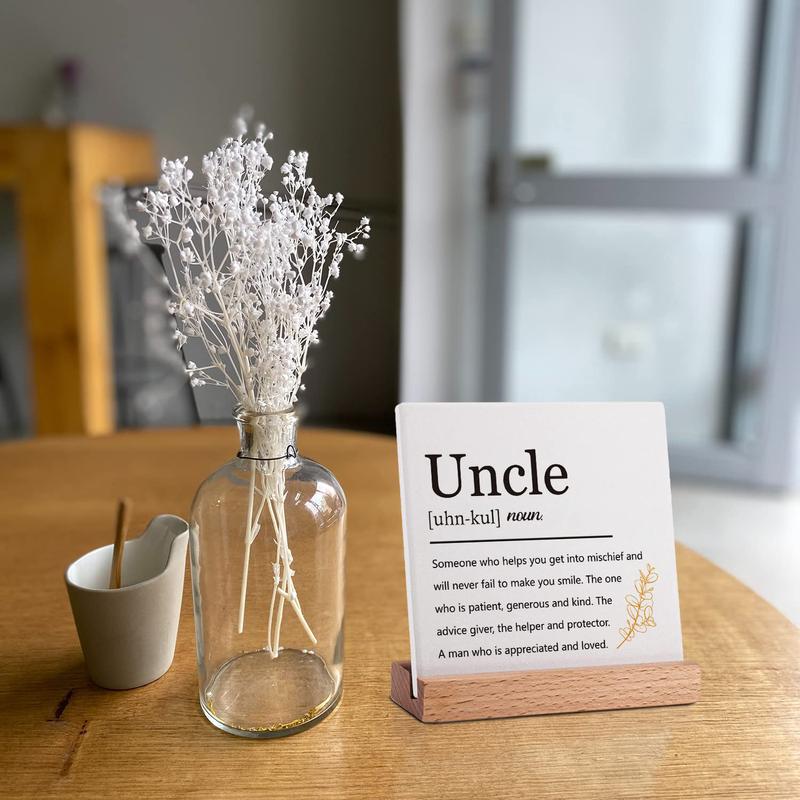 Uncle Definition Gifts from Niece Nephew, Uncle Father's Day Gifts, Best Uncle Ever Gift Ideas, Uncle Gifts for Men, Unique Sign Gifts for Uncle, Birthday Gifts for Uncle Christmas Woody