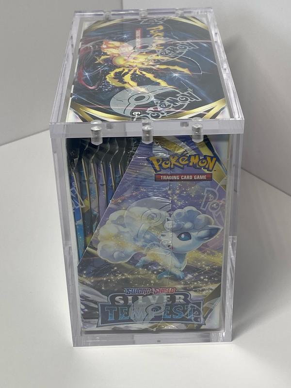 CASEMON UV Pro-Safe Acrylic Display Hard Case Pokemon Booster Box Magnetic Lid