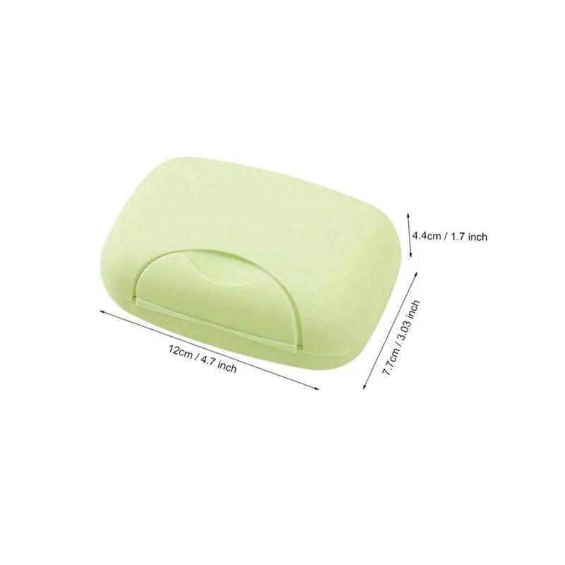 1pc Waterproof Travel Soap Box With Cover And Lock - Portable Bathroom Supplies Storage Tray Rack , Teenager Gift Camping