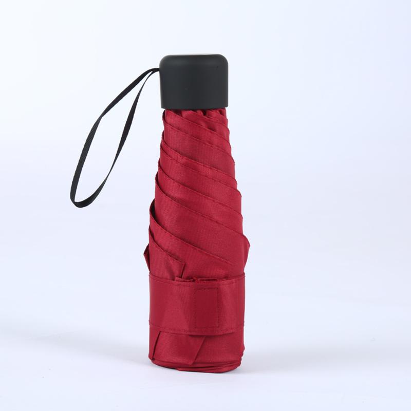 Small Folding Umbrella, Mini Pocket Waterproof Portable Travel Umbrella For Women Girls